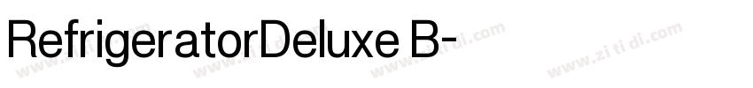 RefrigeratorDeluxe B字体转换